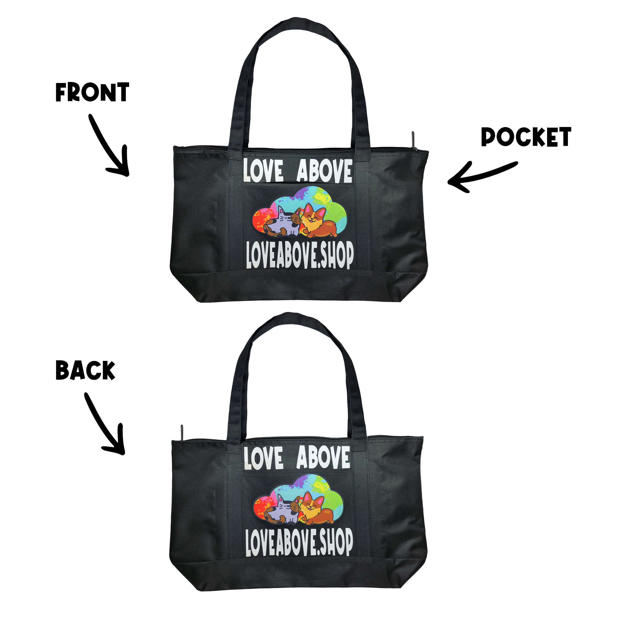 Love Above Tote Bag