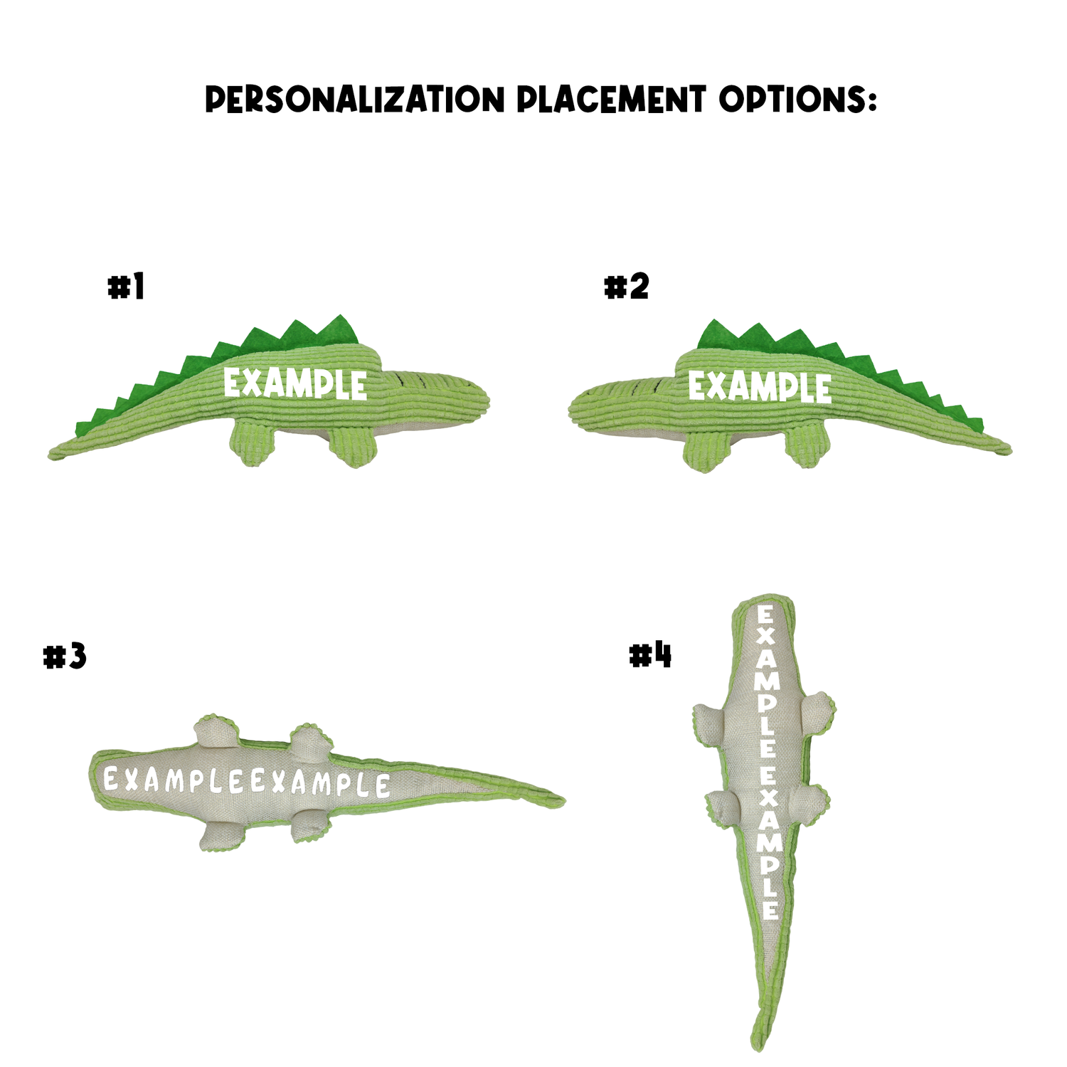 Personalized Crocodile Toy