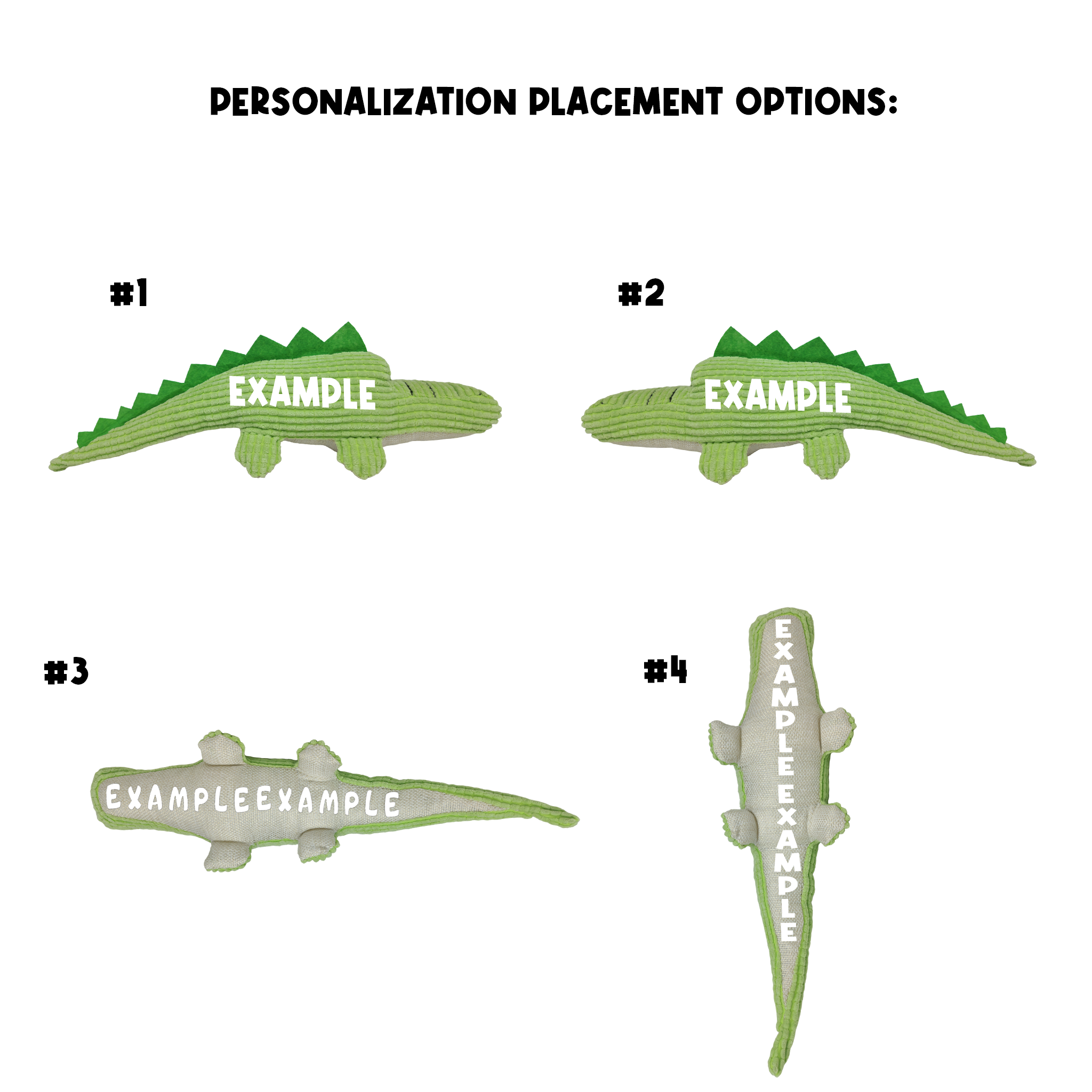 Personalized Crocodile Toy