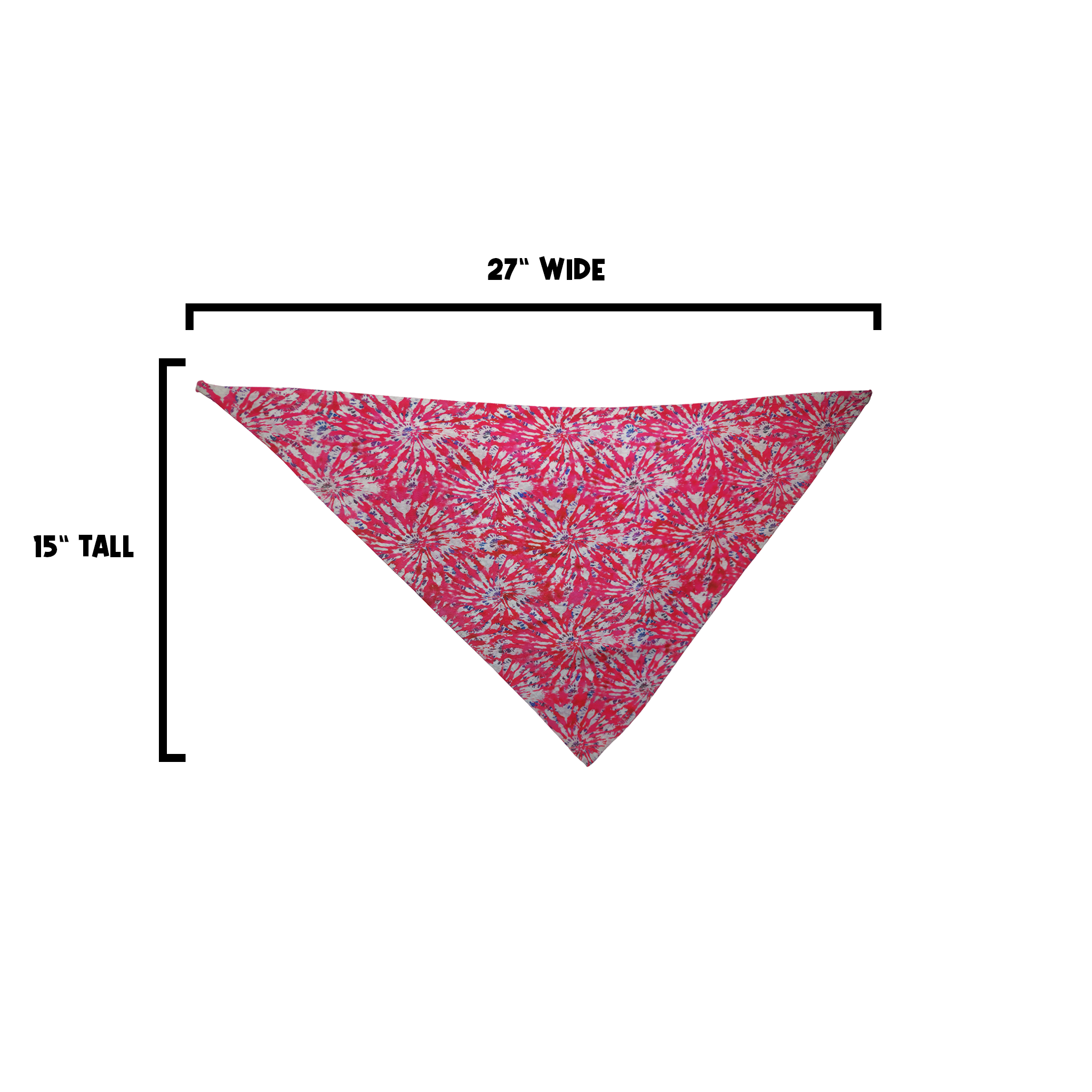 Hot Pink Tie Dye Bandana