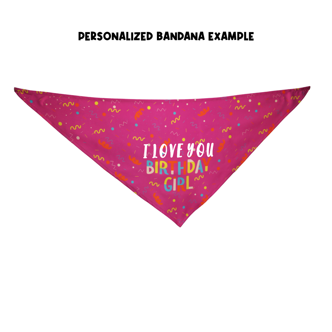 Personalized Birthday Bandana