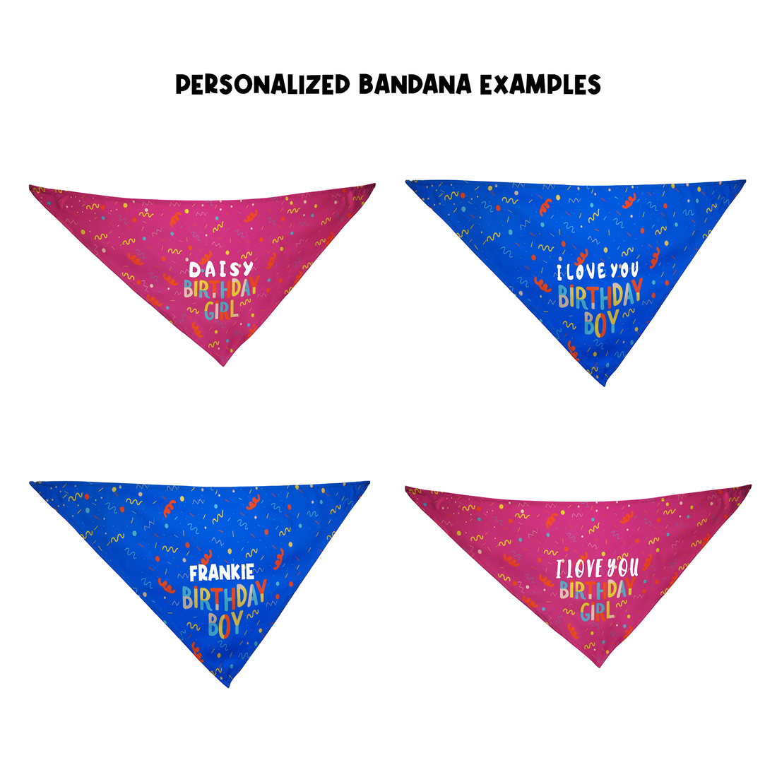 Personalized Birthday Bandana