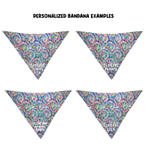 Personalized Retro Rainbow Bandana