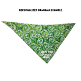 Personalized Green Tie Dye Bandana