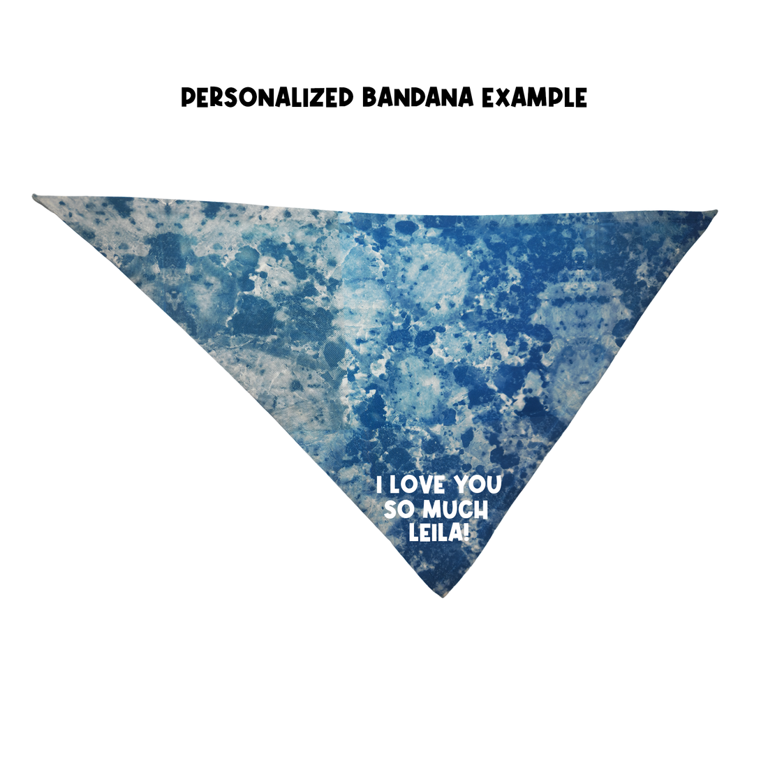 Personalized Blue Marble Bandana