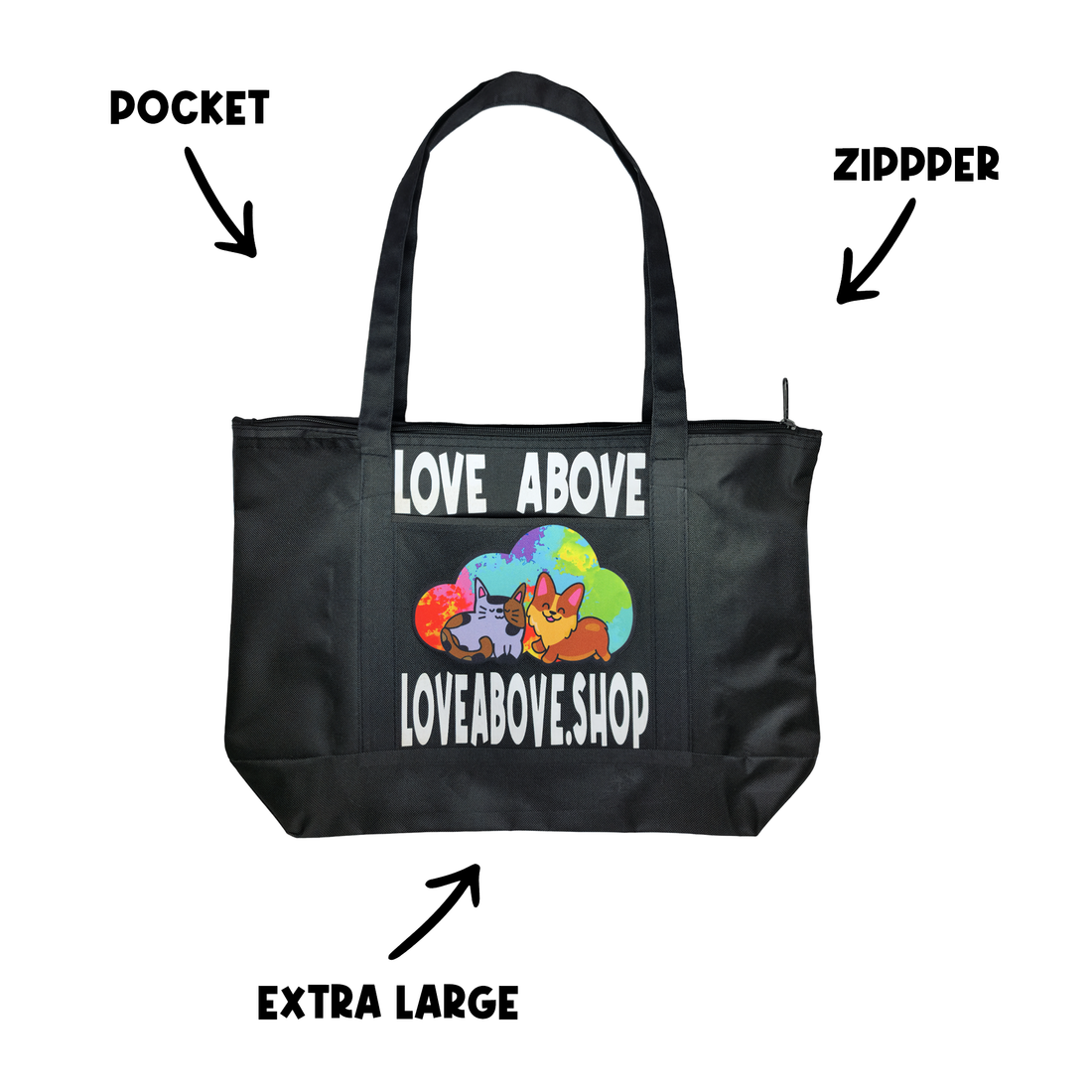 Love Above Tote Bag