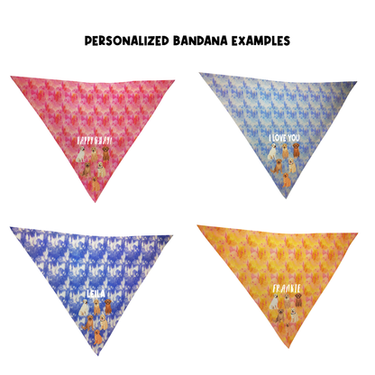 Personalized Golden Retriever Family Bandana