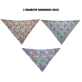 3 Rainbow Bandanas Pack