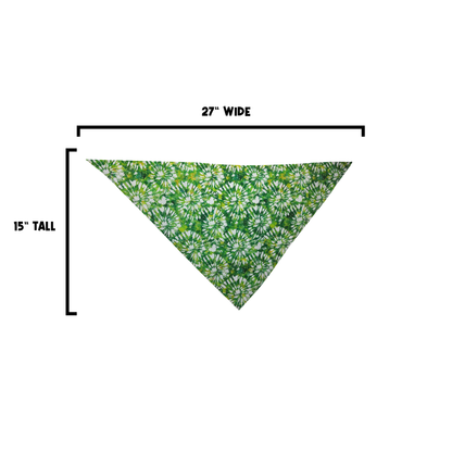 Personalized Green Tie Dye Bandana