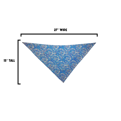 Blue Tie Dye Bandana