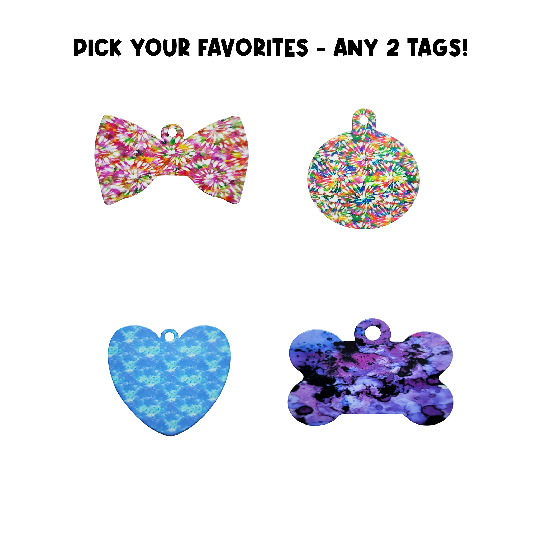 Personalized &quot;Pick Your Favorites&quot; 2 Tags Pack